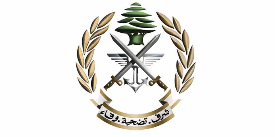 الجيش: توقيف مواطن على أثر إشكال في بلدة المحمرة - عكار وضبط كمية كبيرة من الأسلحة والذخائر الحربية 